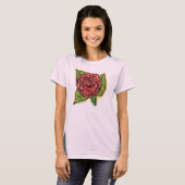 T-shirt Chemise Red Rose (Devant entier)