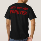 T-shirt Chemise Red Wolves Forever (Dos)