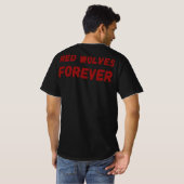 T-shirt Chemise Red Wolves Forever (Dos entier)