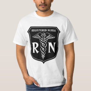 T-shirt Chemise Registered nurse RN avec symbole de caducé