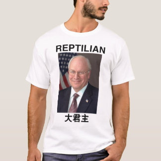 T-shirt Chemise Reptilian Dick Cheney Overlord