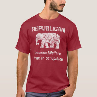 T-shirt Chemise républicaine drôle d'assistance sociale