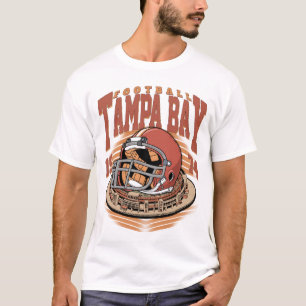 T-shirt Chemise rétro avec casque de football de Tampa Bay