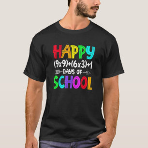 T-shirt Chemise Rétro Formule Mathématique 100 Jours D'éco