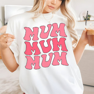 T-shirt Chemise Rétro Rose pour Maman, Cadeau d'Anniversai