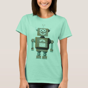 T-shirt Chemise Robot Jouet Rétro