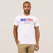 T-shirt Chemise ROCHEUSE de blanc de DRAPEAU (Devant entier)