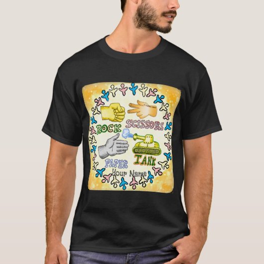 T-shirt Chemise Rock Paper Tank (Devant)