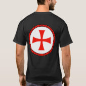 T-shirt Chemise ronde de joint de Templar de chevaliers (Dos)