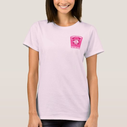 T-shirt Chemise rose de devoir du héros des femmes (Devant)