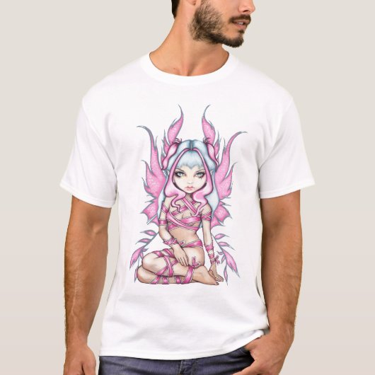 T-shirt Chemise rose de fée de ruban (Devant)