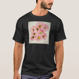 T-shirt Chemise rose de fleur