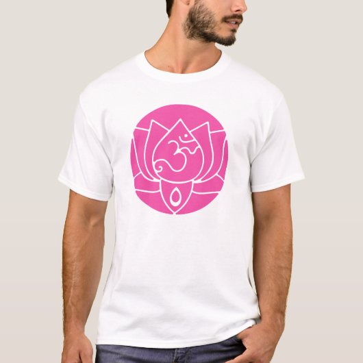 T-shirt Chemise rose de Lotus Yogini (Devant)
