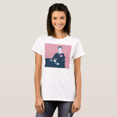 T-shirt Chemise rose et bleue d'Emily Dickinson sur le (Devant entier)