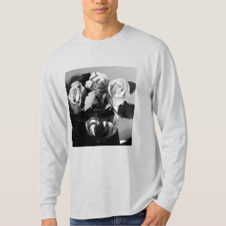 T-shirt chemise rose noire et blanche