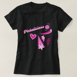 T-shirt Chemise Rose Rétro Féminin Puissante