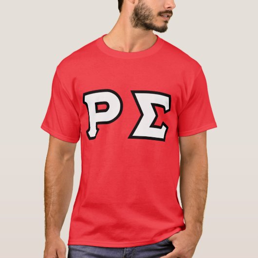 T-SHIRT CHEMISE ROUGE AVEC LES LETTRES BLANCHES ET NOIRES (Devant)
