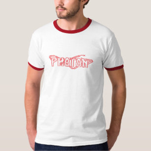 T-shirt Chemise rouge de sonnerie de photon