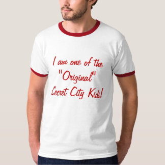 T-shirt chemise rouge et grise