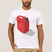T-shirt Chemise rouge Jerrican Homme (Devant)
