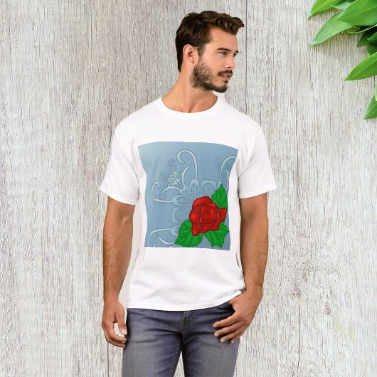 T-shirt Chemise rouge Rose Mens