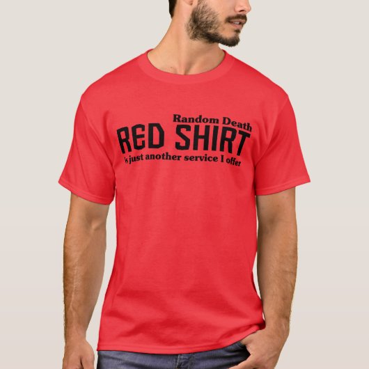 T-shirt Chemise rouge (style 2) (Devant)