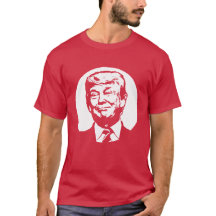 Chemise rouge Trump souriante