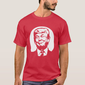 T-shirt Chemise rouge Trump souriante