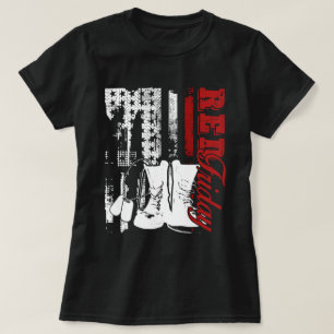 T-shirt Chemise rouge vendredi, rouge vendredi