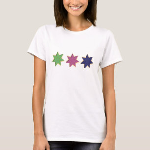 T-shirt Chemise rougeoyante d'étoiles