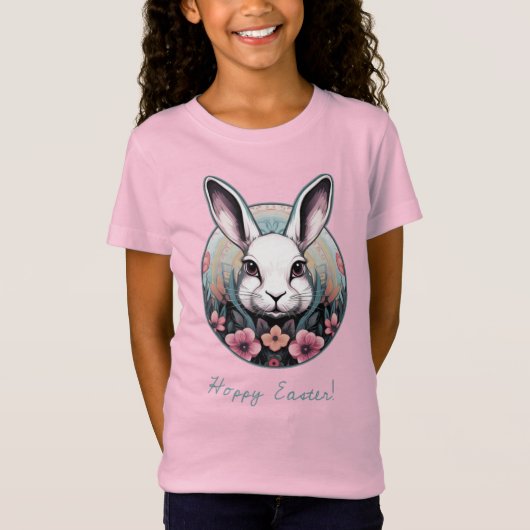 T-Shirt Chemise rousse Bunny de Pâques (Devant)