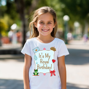 T-Shirt Chemise Royale d'Anniversaire pour Filles