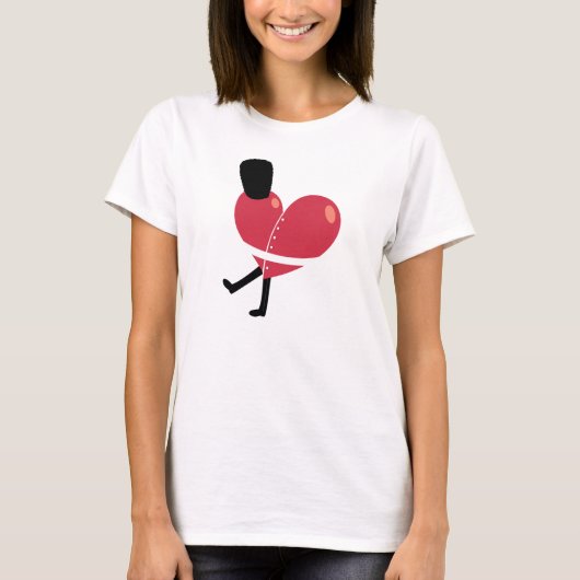 T-shirt Chemise royale de garde de coeur de l'Angleterre (Devant)