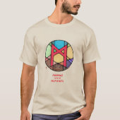 T-shirt Chemise Rune Art Nouveau Mannaz - Humanité (Devant)
