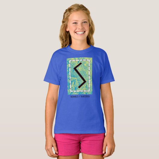 T-shirt Chemise Rune Sowilo - Succès - RuneKids (Devant entier)