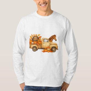 T-shirt Chemise Rustic Automne Truck-T Manche Longue