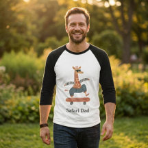 Chemise Safari Papa Girafe Raglan | Fête des Pères