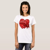 T-shirt Chemise Saint Valentin (2) - Coeurs et amour (Devant entier)