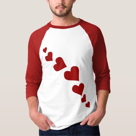 T-shirt Chemise Saint Valentin Saint Valentin Chemise Sain (Devant)