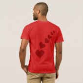 T-shirt Chemise Saint-Valentin Saint-Valentin Saint-Valent (Dos entier)
