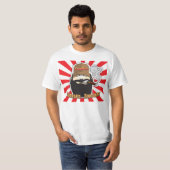 T-shirt Chemise samouraï barbue de Dojo de cigare (Devant entier)
