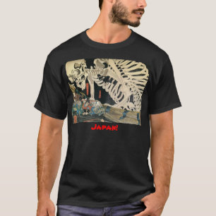 T-shirt Chemise samouraï et du squelette C. 1800's