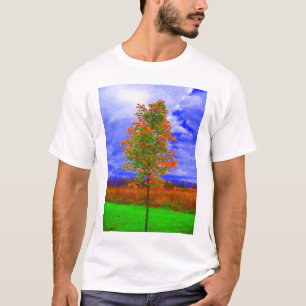 T-shirt chemise saturée d'arbre