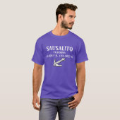 T-shirt Chemise Sausalito Latitude & Longitude avec Ancre (Devant entier)