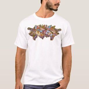 T-SHIRT CHEMISE SAUVAGE DE BRÛLEUR DE GRAFFITI DE STYLE D