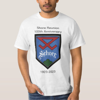 T-shirt Chemise Schorr Shield Reunion Anniversaire (hommes