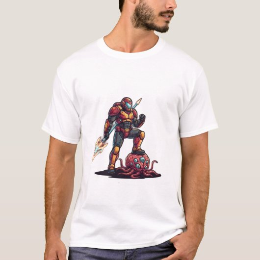 T-shirt Chemise Sci-Fi Guerrier (Devant)