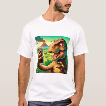 Chemise Selfie Dinosaure -Amusante Apparence Dinos