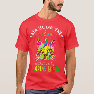 T-shirt Chemise sensibilisation sur l'autisme Je Vois Vos