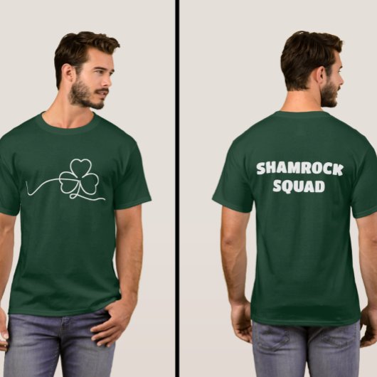 T-shirt Chemise Shamrock Squad Clover St Patrick